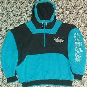 80s Adidas Trefoil Hoodie Sweatshirt Vintage